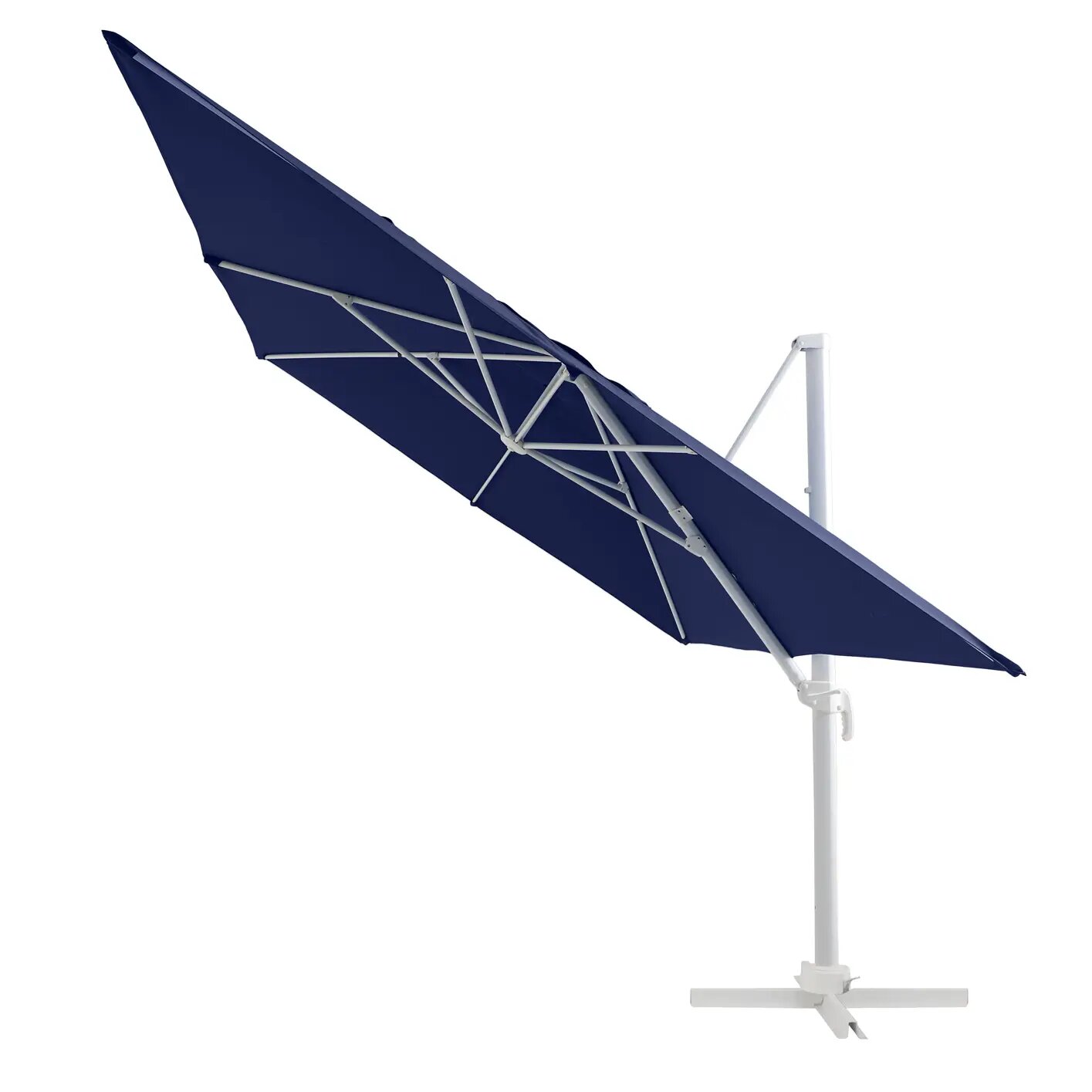 Зонт с боковой опорой Naterial 286х286 h264см квадрат синий - фотография № 2
