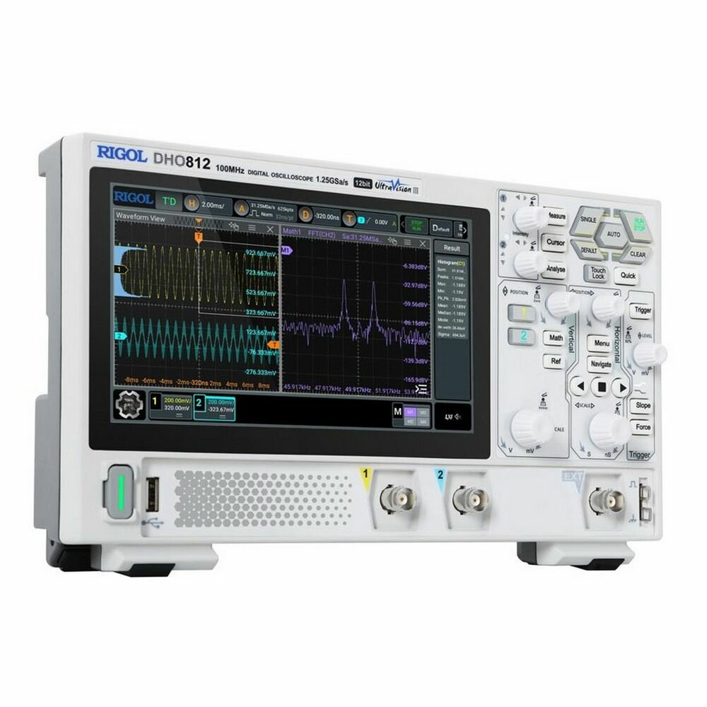Осциллограф цифровой DHO812 2 канала, 100 МГц, 1,25 Гвыб/с