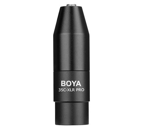 Конвертер Boya 35C-XLR PRO Mini-Jack в XLR с преобразователем мощности