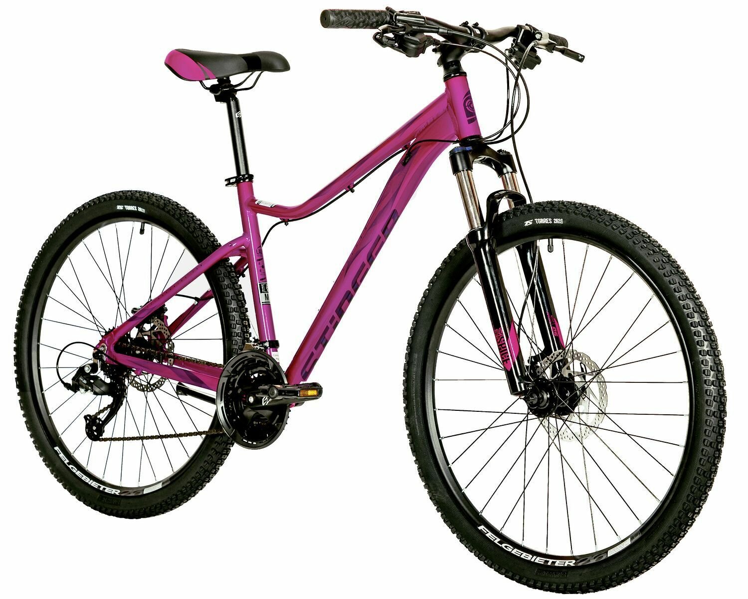 фото Велосипед STINGER 26" LAGUNA PRO розовый, алюминий, размер 17"