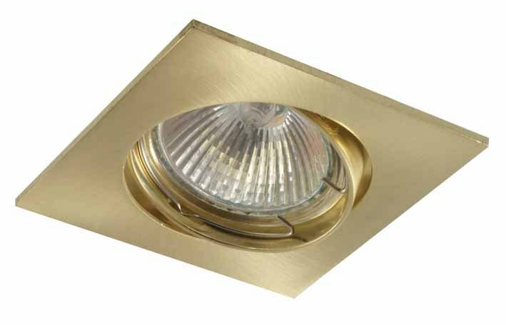фото Светкомплект Светильник поворотный квадрат DT10 PB золото