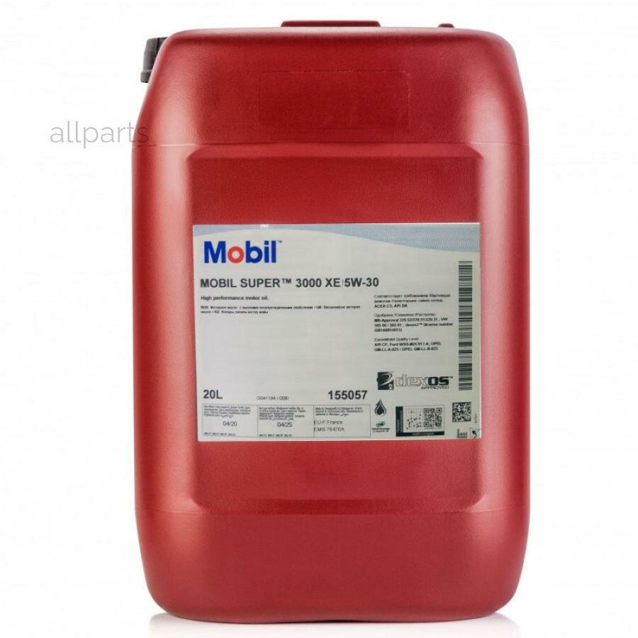 MOBIL 155057 Масло моторное MOBIL Super 3000 XE 5W-30 20л.