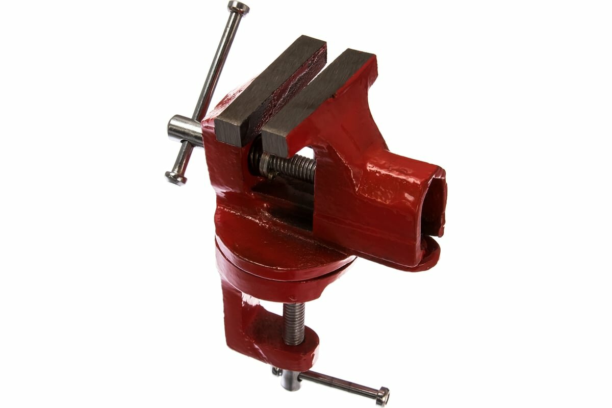 фото FIT DIY Тиски настольные, облегченные, поворотные 60 мм 59426