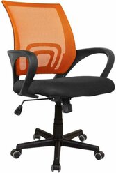 Кресло Бюрократ CH-696/OR черный/оранжевый