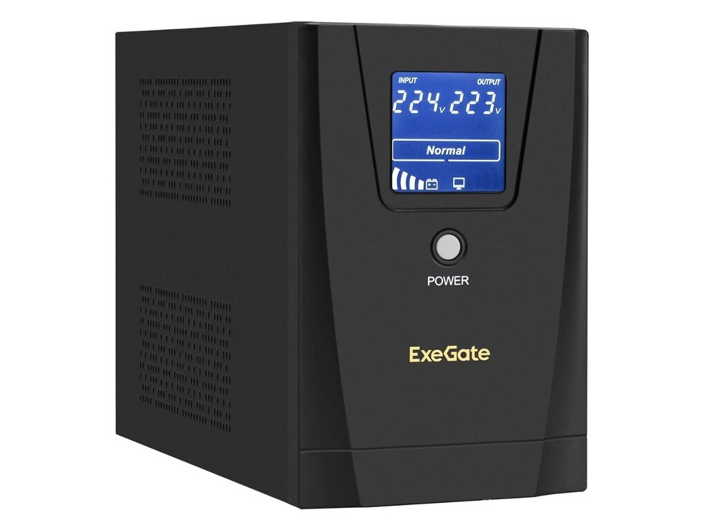 Источник бесперебойного питания ExeGate SpecialPro Smart LLB-1600.LCD.AVR.2SH.3C13.USB / EX292804RUS