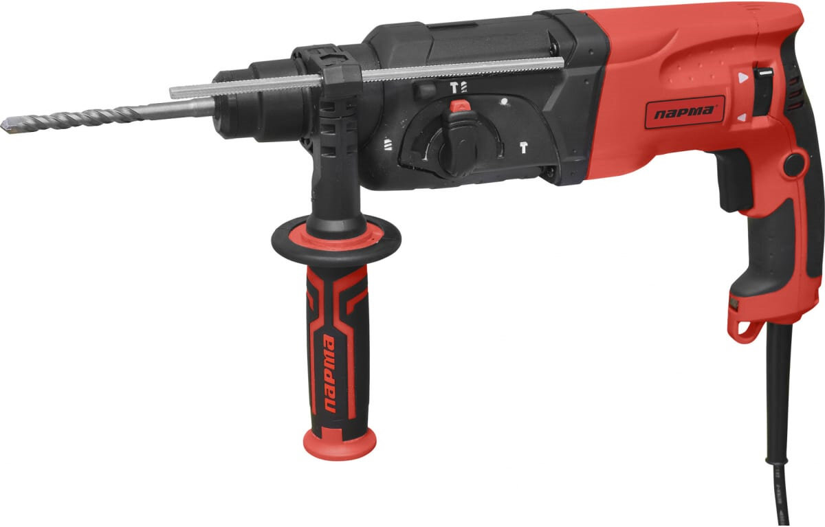 фото Перфоратор парма П-01-24/900ЭР [02.027.00003] { 900Вт,3-х реж,2,6Дж,SDS-plus, рег.об.,рев, пл.пуск,рук.Эрго+)(5ш/к) }