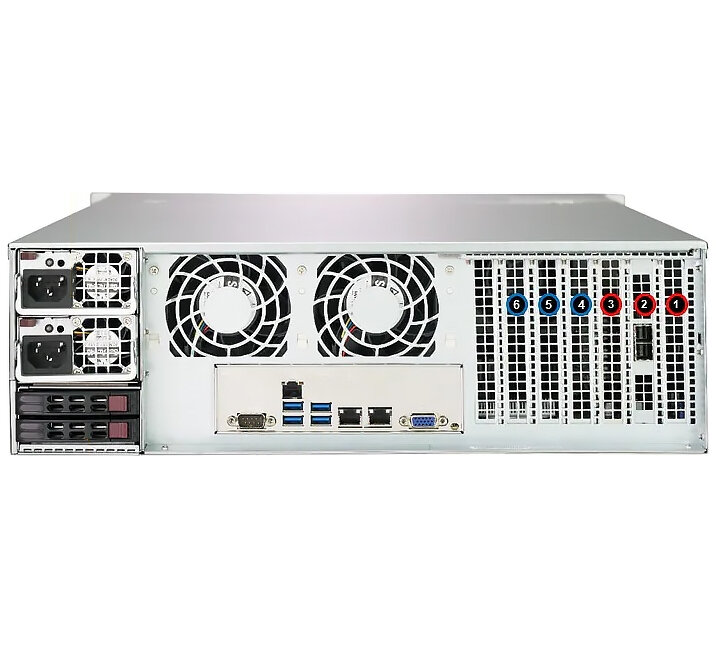 Серверная платформа Supermicro SSG-631E-E1CR16H/3U/2x4677/ 16xDDR5-4800 RDIMM/ 18x25"35"/25"