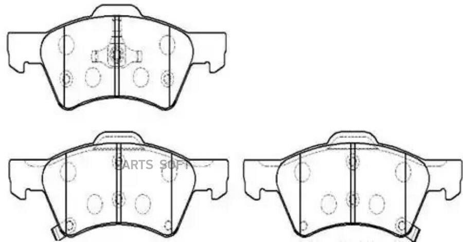 HSB HP5157 Коодки тормозные дисковые