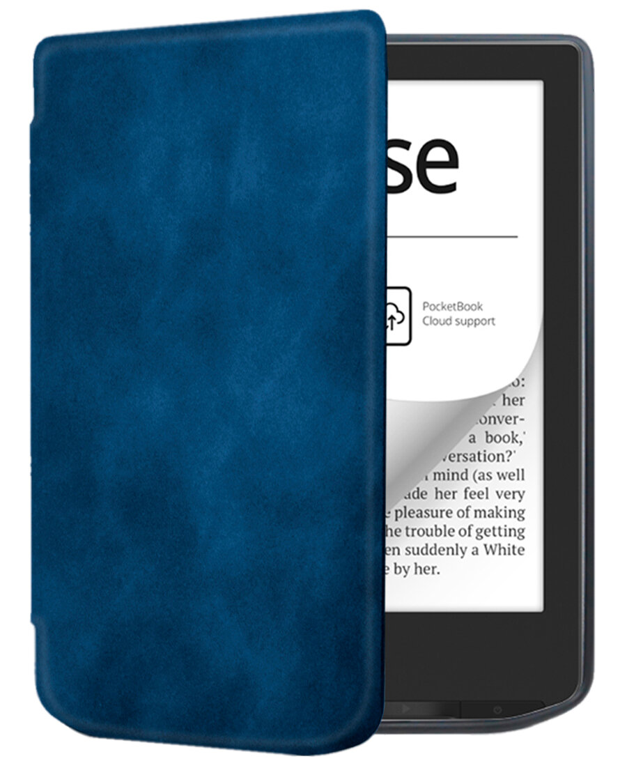 Электронная книга PocketBook 629 Verse серый с обложкой ReaderONE Blue