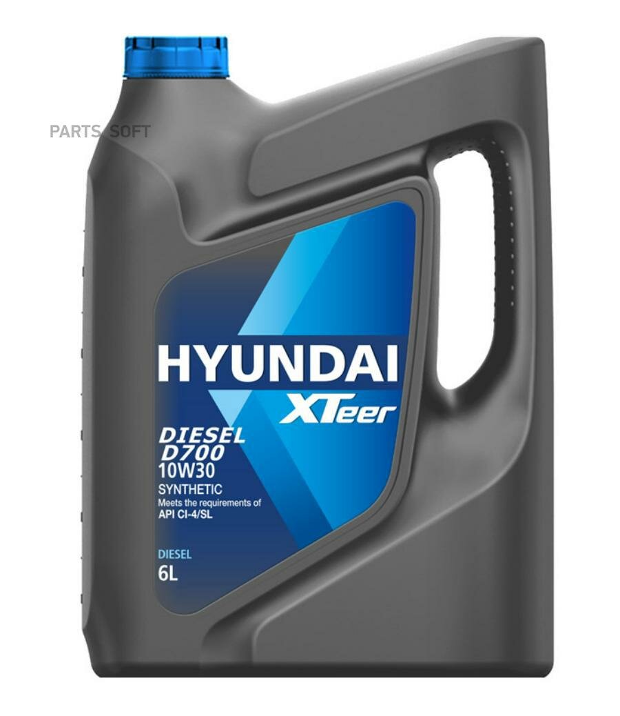 HYUNDAI-XTEER 1061002 масо моторное XTeer Diesel 10W30 (6L)