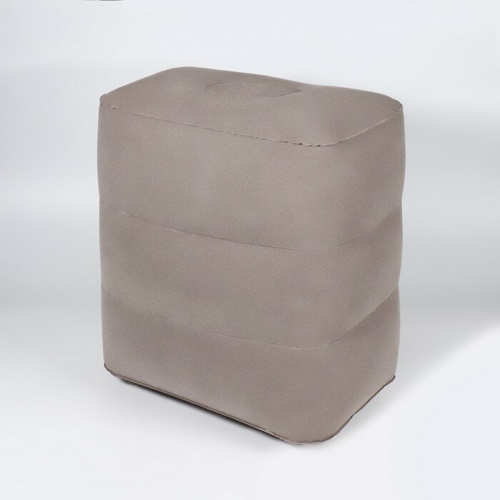Подушка надувная, 46 × 33 × 45 см, в чехле, цвет серый - фотография № 5