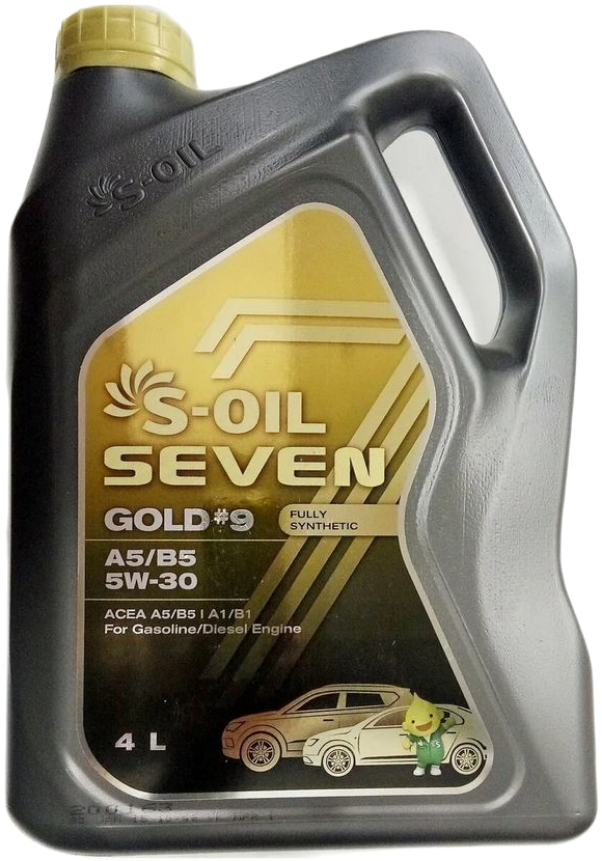 S-Oil Масло Моторное S-Oil Gold #9 5W-30 Cf/Sl A5/B5 Синтетическое 4 Л