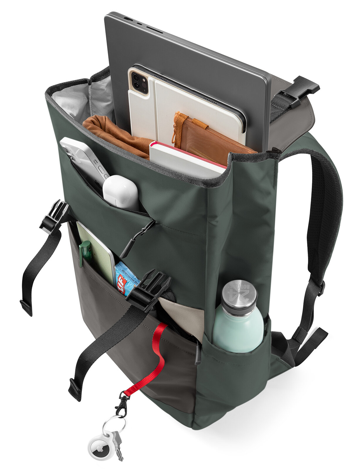 Tomtoc Laptop рюкзак Slash-T64 Laptop Backpack 16" Grey/Turquoise