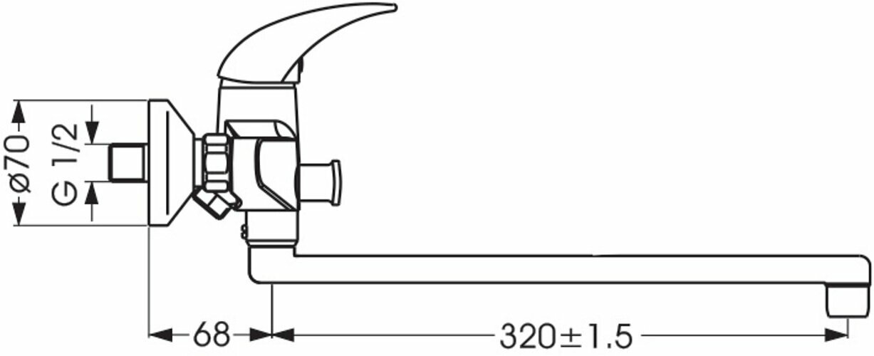 Смеситель с душевой лейкой VIDIMA Орион B4225AA/BA005AA