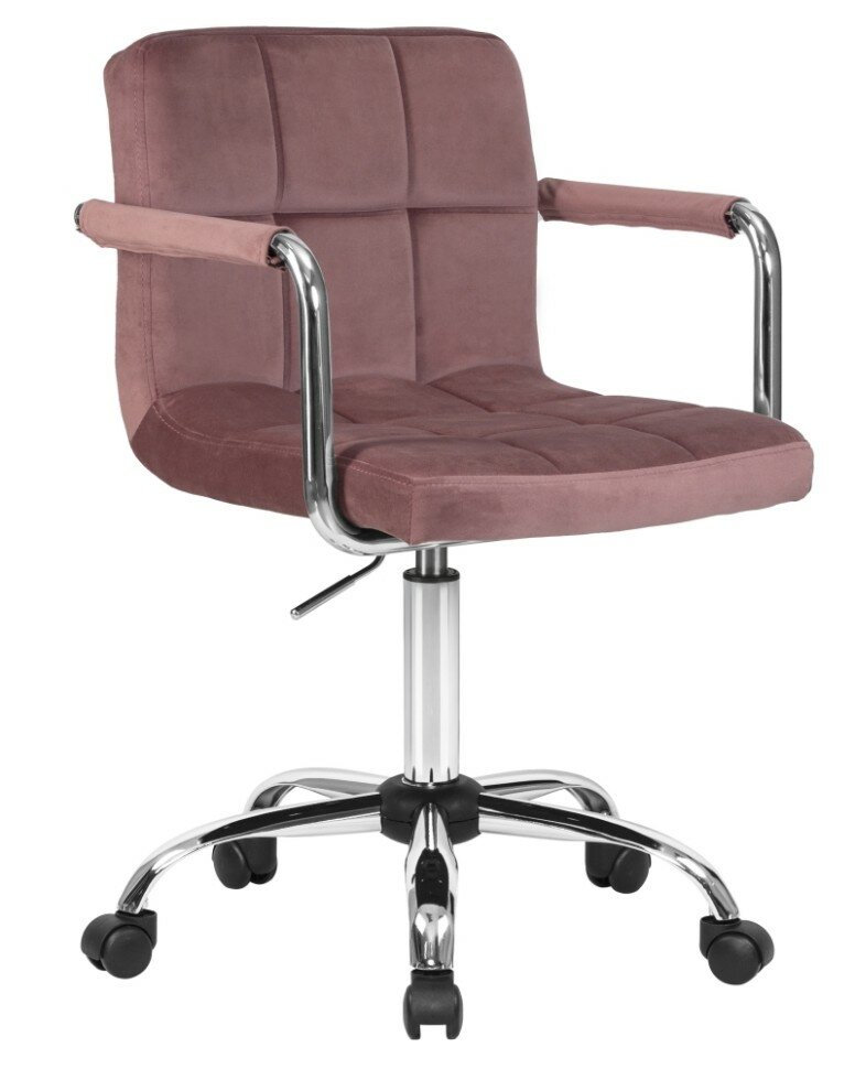 Офисное кресло для персонала Dobrin Terry (пудрово-розовый велюр) 9400-LMTERRY (D0000000000000004895)