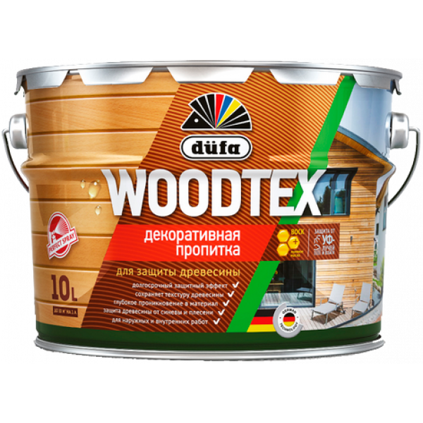 Антисептик для дерева Dufa Woodtex орех 10л