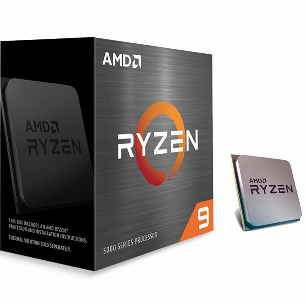 AMD Центральный Процессор AMD RYZEN 9 5900X BOX (100-100000061WOF)(Vermeer, 7nm, C12/T24, Base 3,70GHz, Turbo 4,80GHz, Without Graphics, L3 64Mb, TDP 105W, w/o cooler, SAM4) (312738) Ryzen 9 5900X