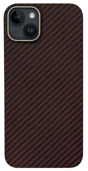 Чехол KZDOO Keivlar для iPhone 14, арамид (кевлар) ударопрочный, ультратонкий - Красный