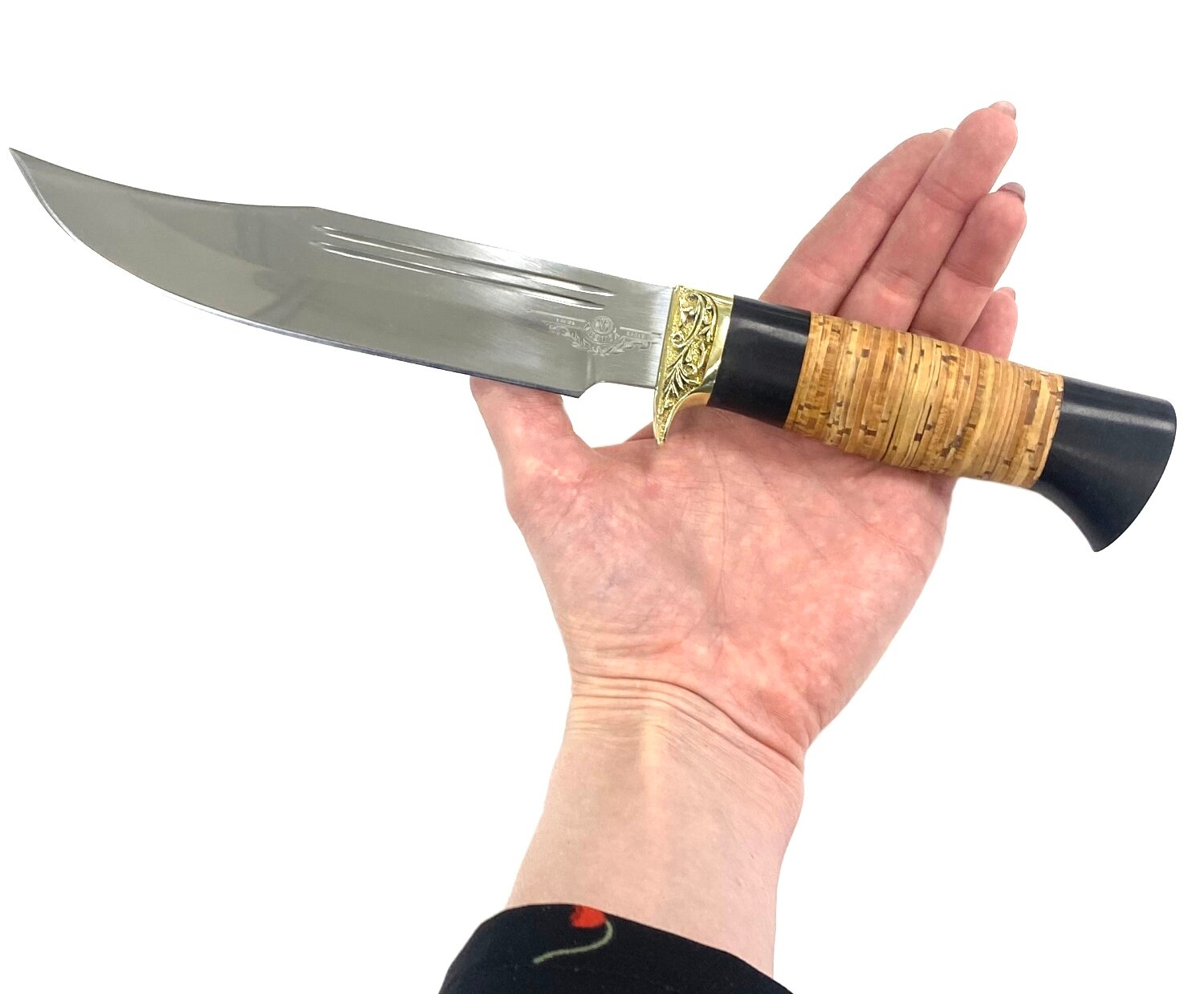 Нож Диверсант-1, сталь 95х18, береста
