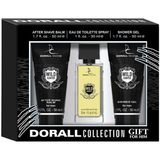 Подарочный набор Dorall Collection WILD HUNTER туалетная вода, гель для душа, бальзам после бритья