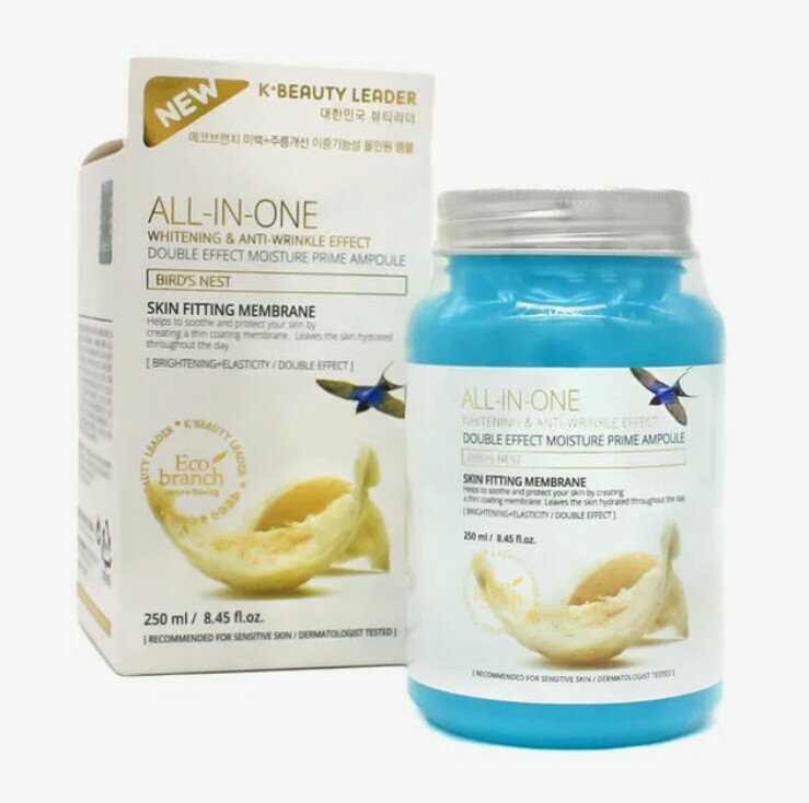 Eco branch Ампульная сыворотка с экстрактом улитки и золотом Golden Snail All-in-One Ampoule skin, 100 мл