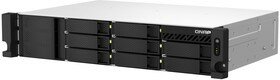 Сетевое хранилище QNAP SMB NAS, 8-tray 3,5"/2,5" w/o HDD, 4-core Intel Celeron N5095 2.0-2.9 GHz, 8GB DDR4 max, 2x2.5GbE LAN, 2U Rackmount,