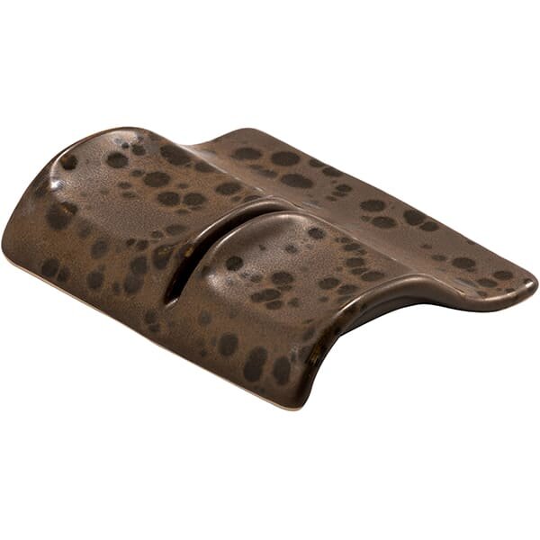 фото Подставка для столовых приборов «Фобос»; керамика; , H=25, L=100, B=80мм; коричнев.