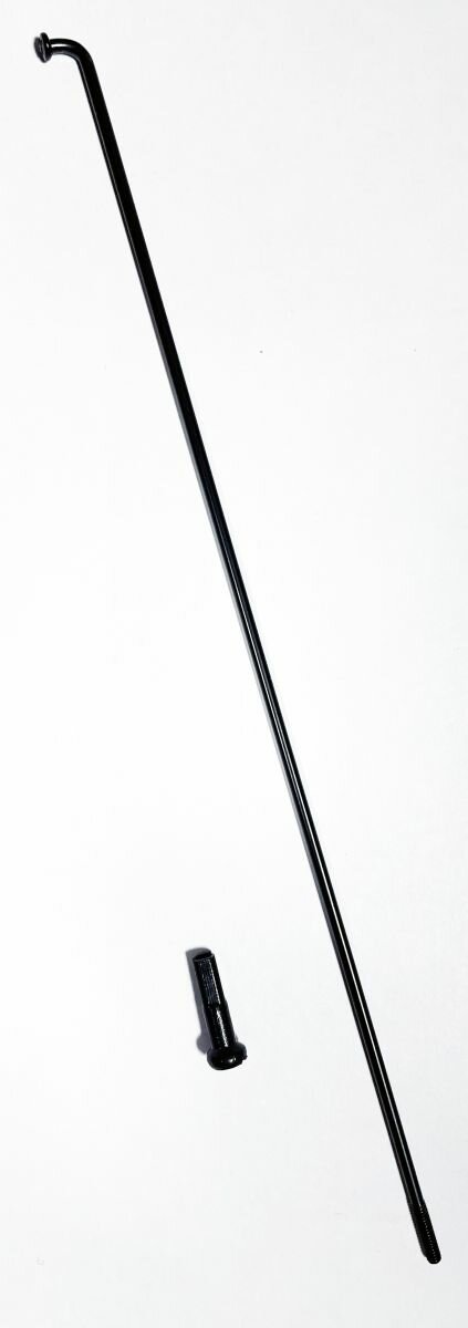 Спица с нипелем стальная 14G L- 282 мм, Цвет чёрный