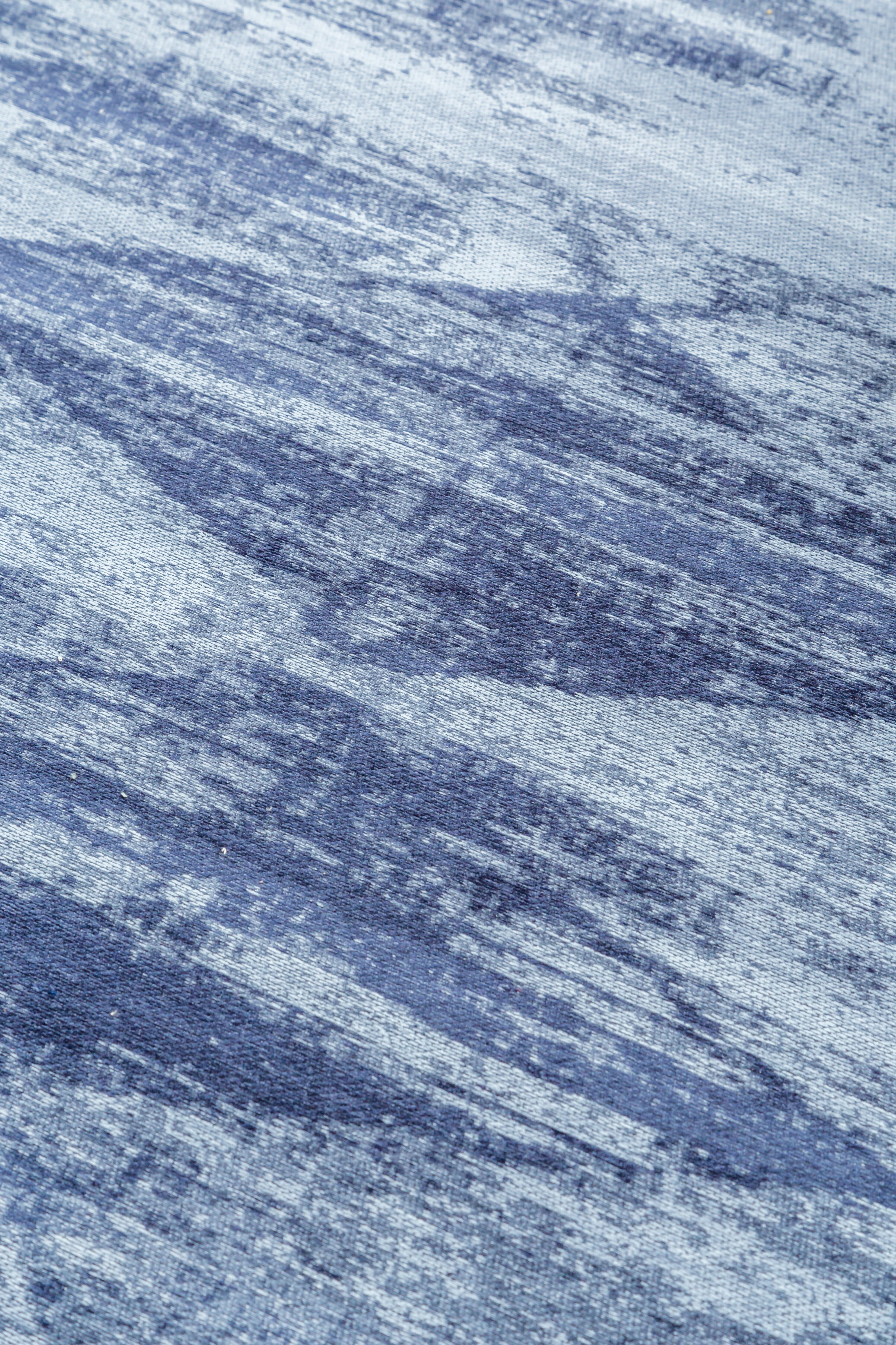 Ковер безворсовый 160х230 турецкий, натуральный хлопок Mirage indigo - фотография № 7
