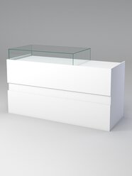 Кассовый стол №10, Белый 181.6 x 71.6 x 110 см