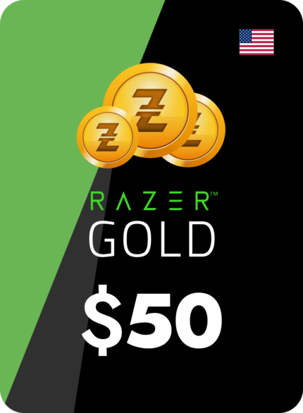 Код пополнения Razer Gold Card номиналом 10 USD регион США