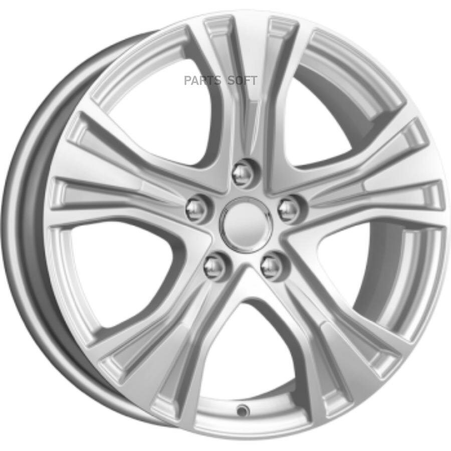 кик zv tiguan кс673 17 / 7.0j pcd 5x112.00 et 43.00 цо 57.10 литой / серебристый