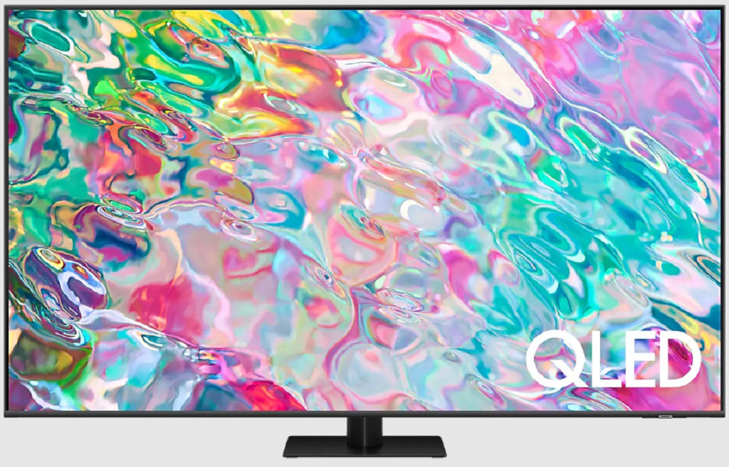 Телевизор QLED Samsung QE75Q70BAU Ultra HD 4K Tizen OS 2022 чёрный серый