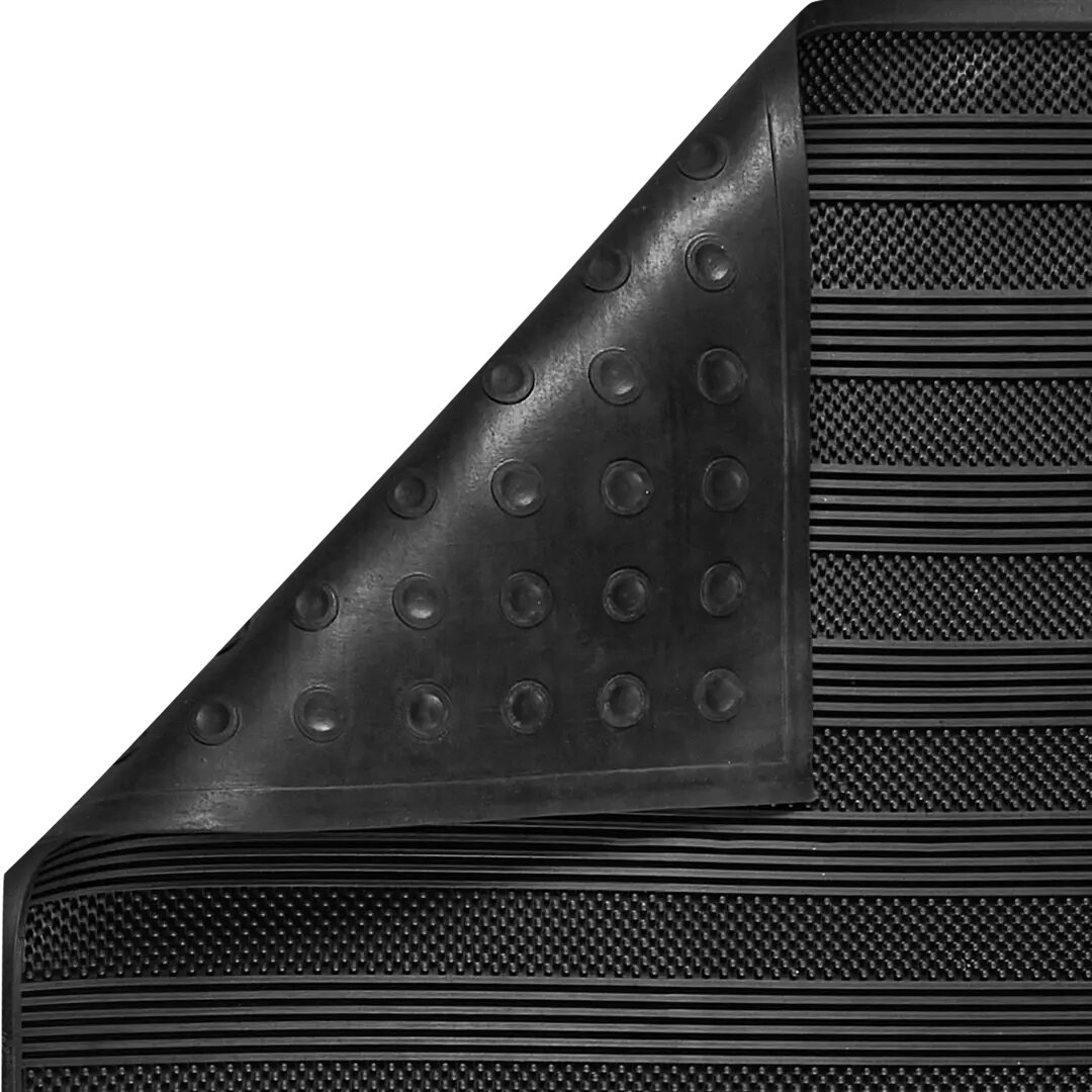 Коврик Inspire придверный резина CRATO 90x190 см цвет черный - фотография № 3