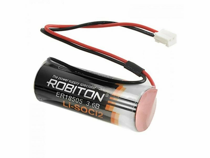 Батарейка Robiton ER18505 (3.6V) Li-SOCI2 с коннектором EHR2