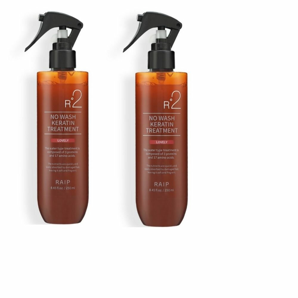 RAIP Несмываемый спрей для волос с кератином R2 No-Wash Keratin Treatment Lovely, 250 мл, 2 уп.