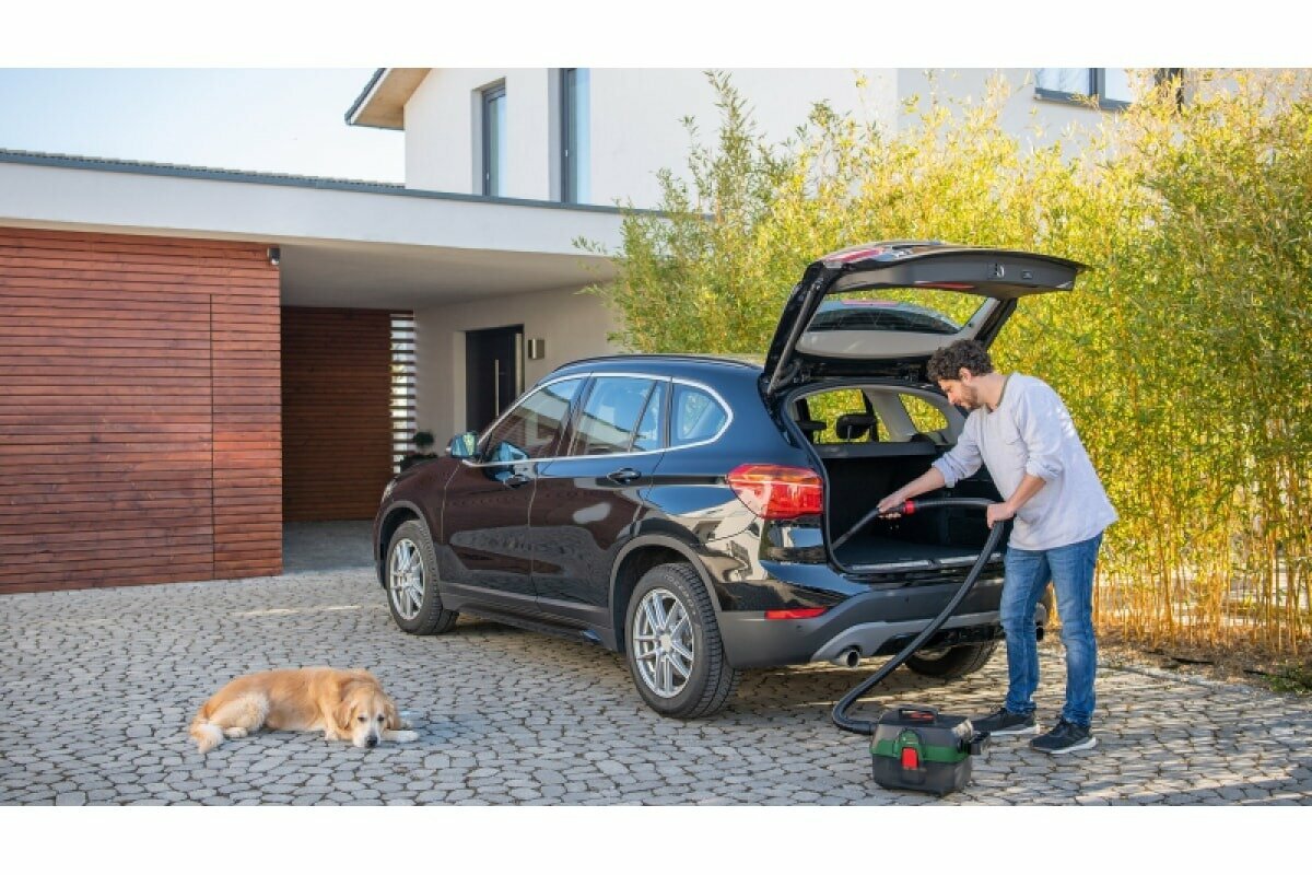 Строительный пылесос Bosch AdvancedVac 18-8 (без акк. и з.у.) зеленый (06033E1000) - фото №4