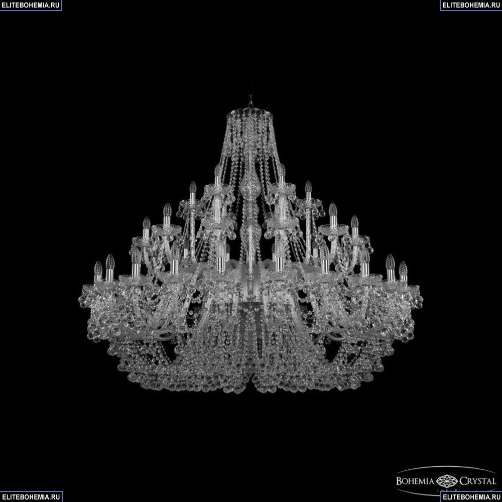 Подвесная люстра Bohemia Ivele Crystal 1409 1409/24+12+6/530 Ni - фото №1