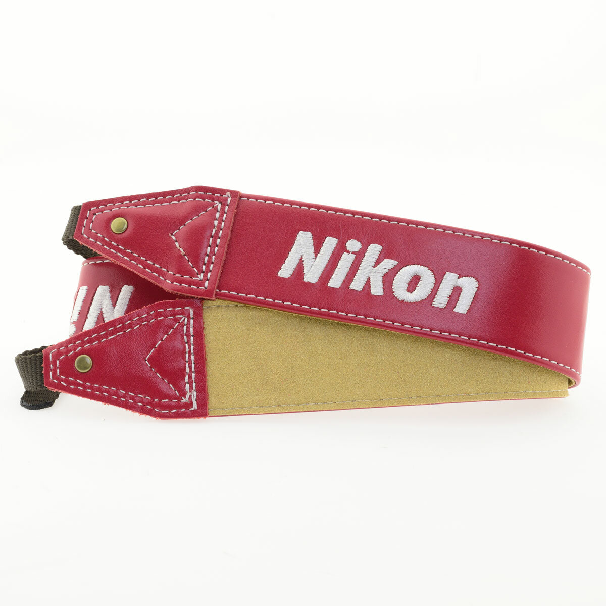 Ремень Nikon Leather Strap Red