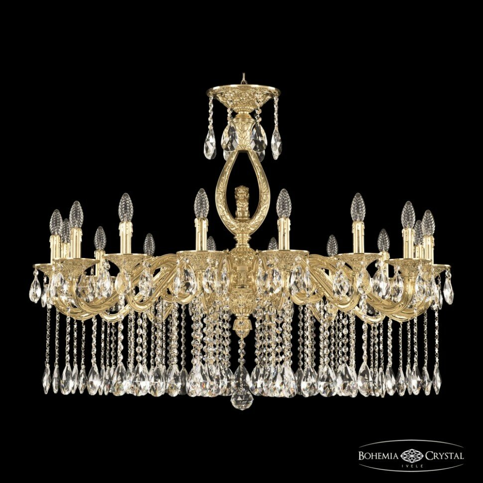 Люстра подвесная Bohemia Ivele Crystal 71402/16/360 A G FL2M - фото №1