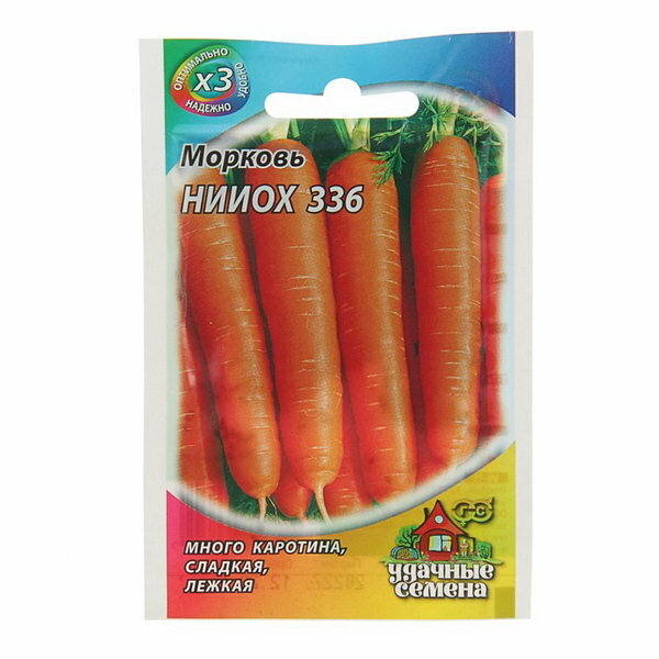 Семена Морковь "нииох 336" 1.5 г 5 шт.