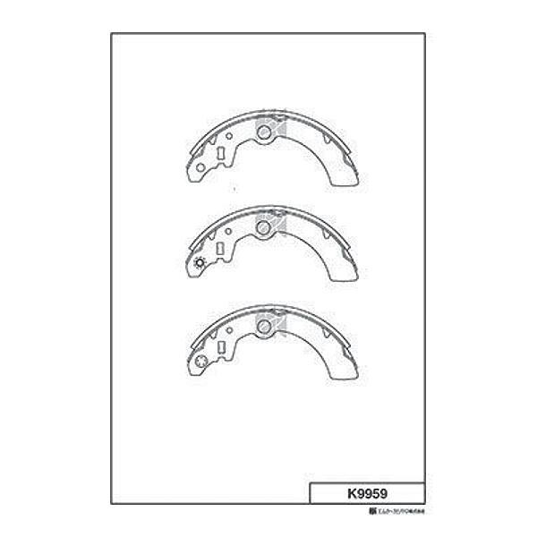MK KASHIYAMA K9959 колодки тормозные барабанные