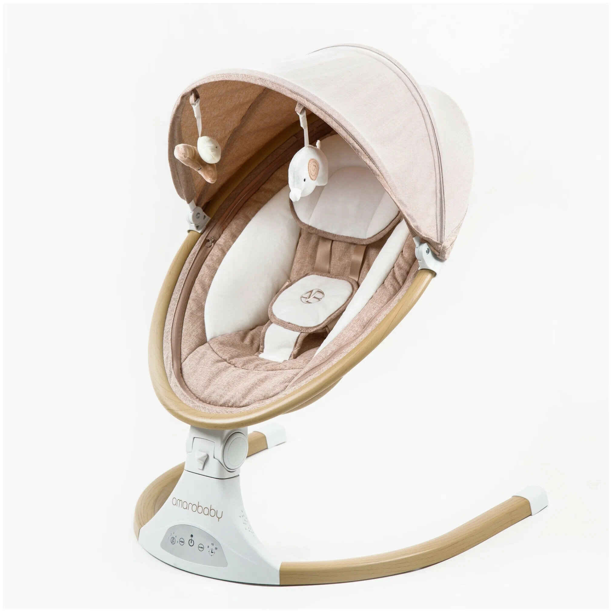 Детский шезлонг AmaroBaby ERGO SWING бежевый (AB22-22ERGO/03)