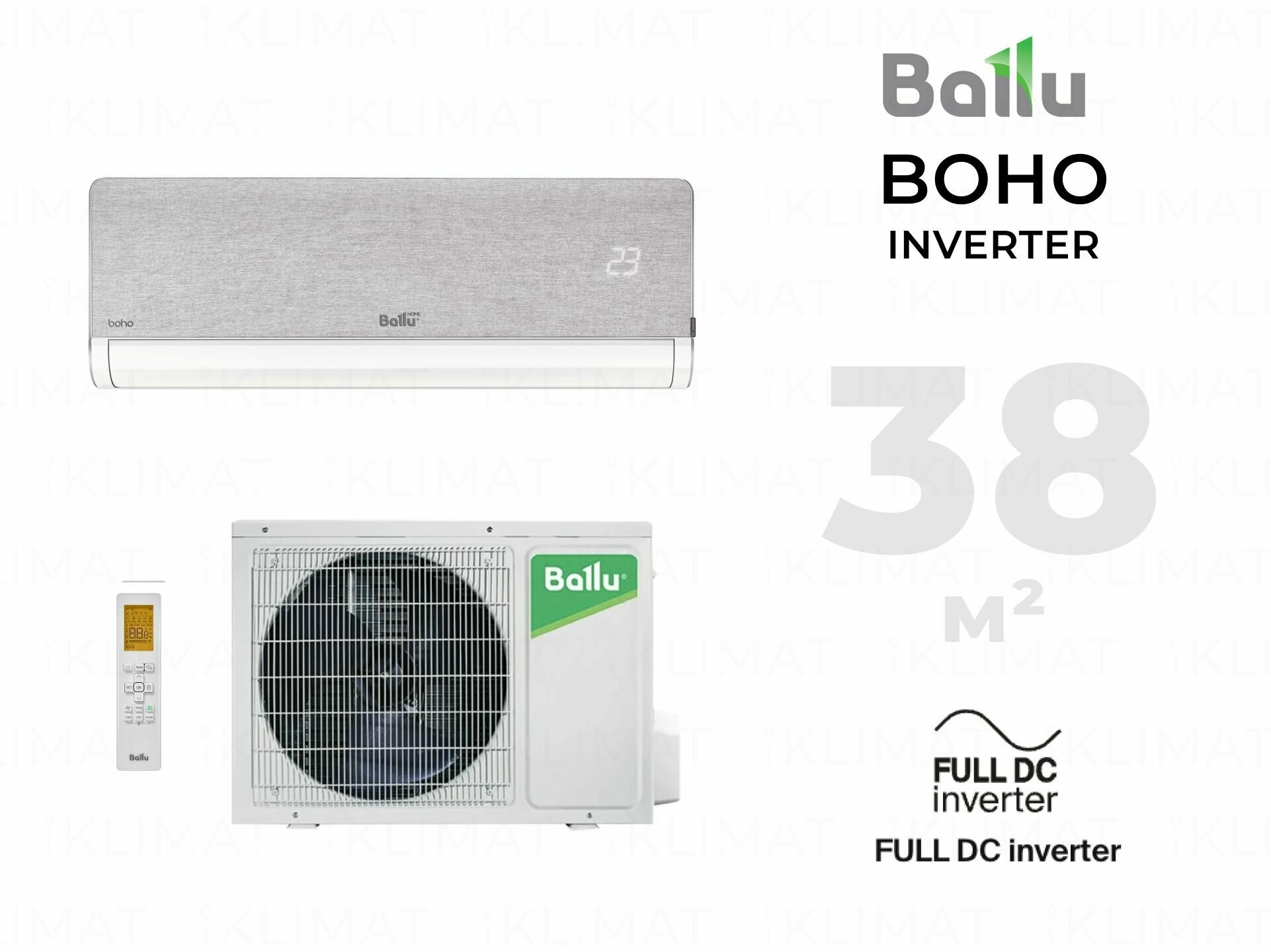 Настенный кондиционер Ballu Boho Inverter BSNI-10HN8 - фотография № 1