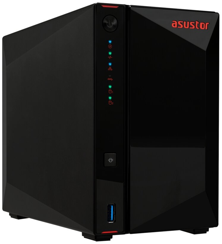 Сетевое хранилище Asustor NIMBUSTOR 2 Gen2 AS5402T 90IX01R1-BW3S20 настольный 2.5"3.5" SATA III 44TB RAID 0RAID 1RAID 10RAID 5RAID 6Single disk 4 GB DDR4 Кол-во сетевые интерфейсов 2шт. 2.5 Gb/s