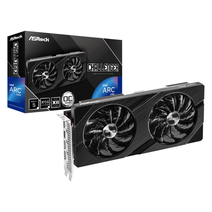 ASRock Intel Arc A580 Challenger 8GB OC 256-bit GDDR6 HDMI DPx3 2FAN RTL A580 CL 8GO