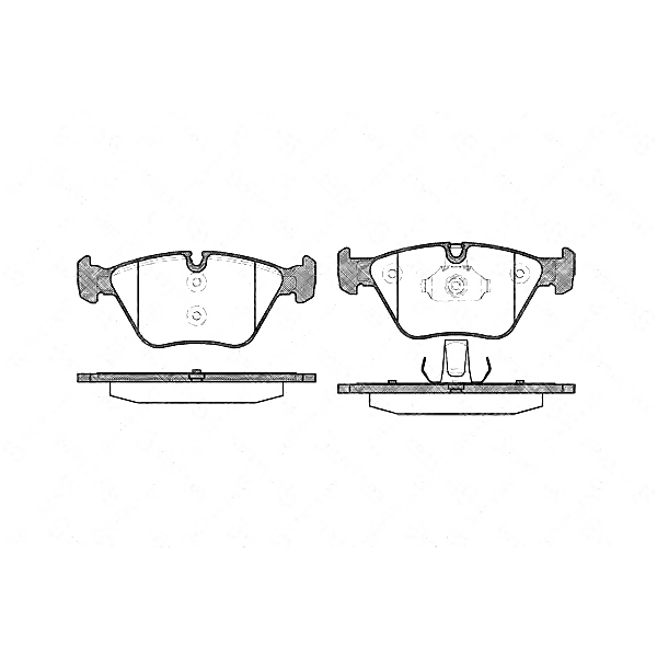 STELLOX 974 000B-SX (1605366 / 22 846 362 / 22846362) колодки дисковые п. с антискр. пл.\ BMW (БМВ) e46 3.0i / ci / cd /