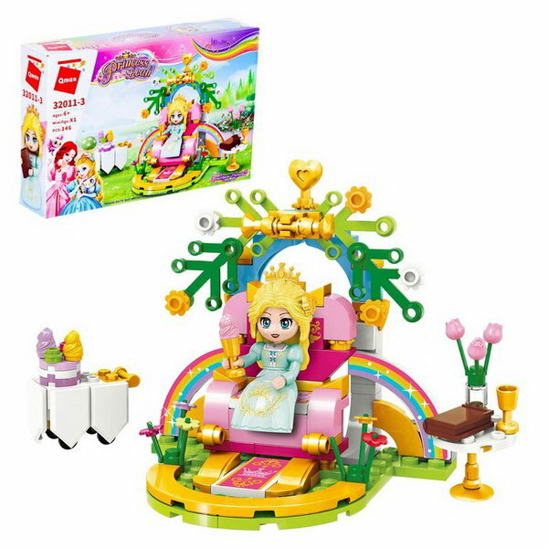 Конструктор Принцессы "Принцесса на троне", 1 минифигура и 146 деталей