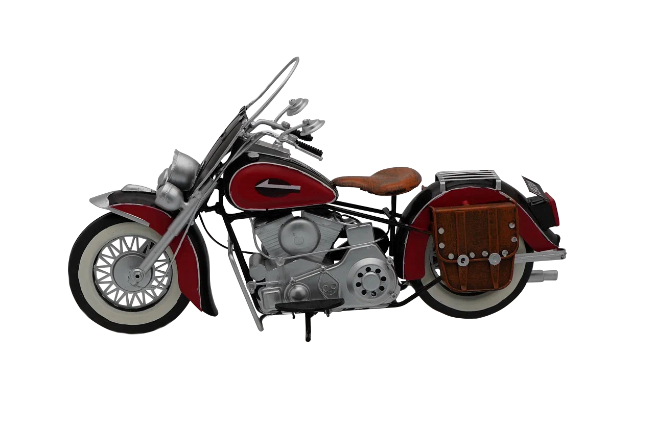 Модель ретро мотоцикла HARLEY-DAVIDSON FL OHV 45O V-TWIN 1952 г длина 40 металл