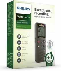 Цифровой диктофон Philips VoiceTraicer DVT1120 8Gb цвет серый